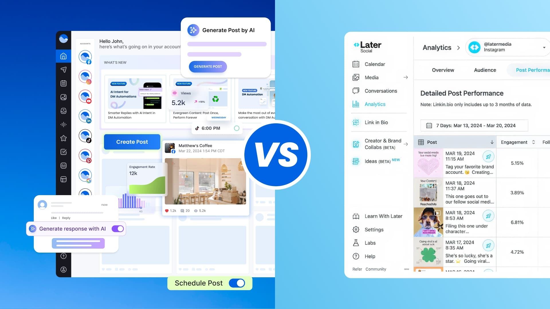 Vista Social vs. Later: Which Tool Fits Your Needs? Vista Social vs. Later: Which Tool Fits Your Needs?