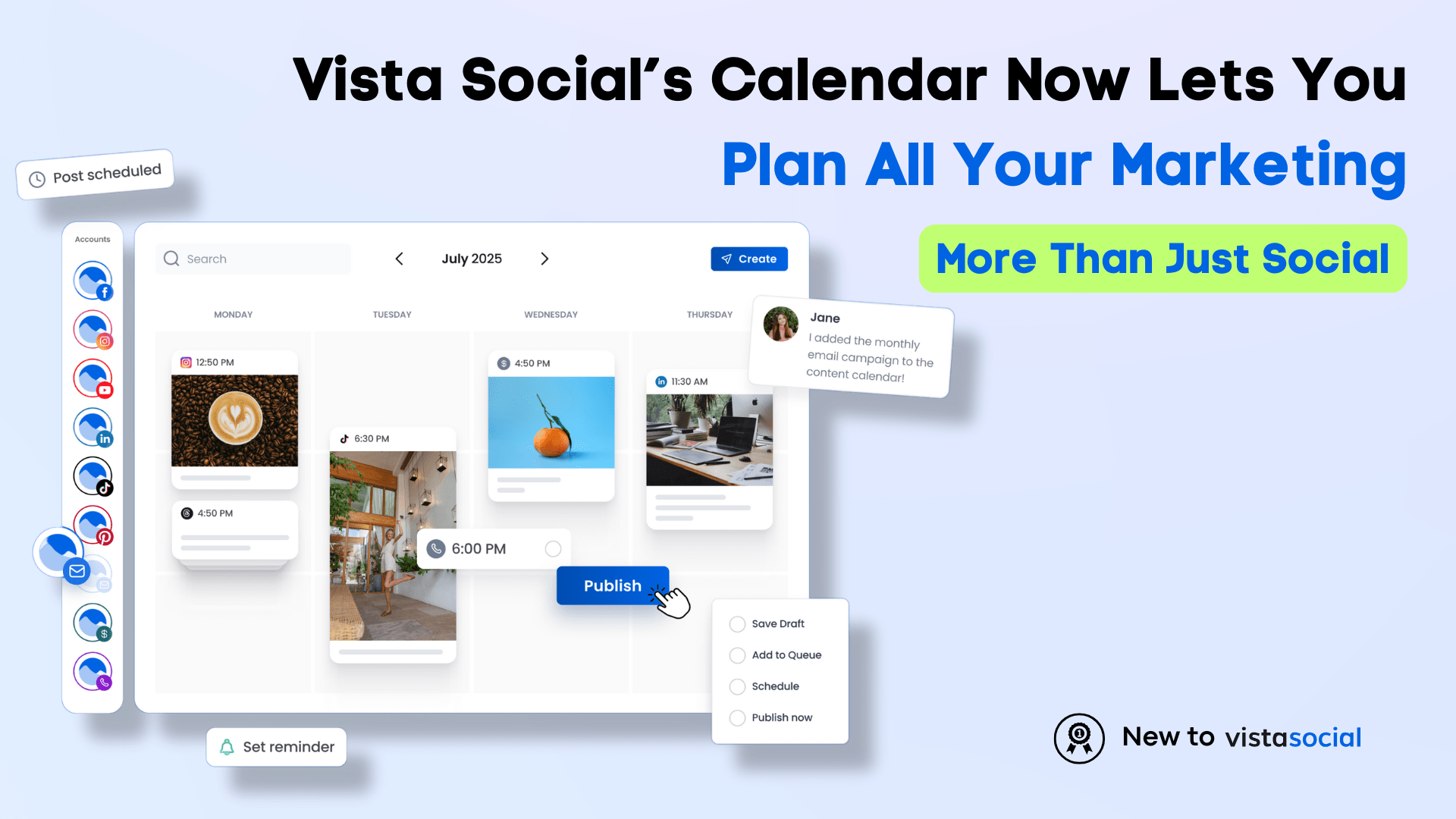 More Than Social: Vista Social’s Calendar Now Lets You Plan All Your Marketing