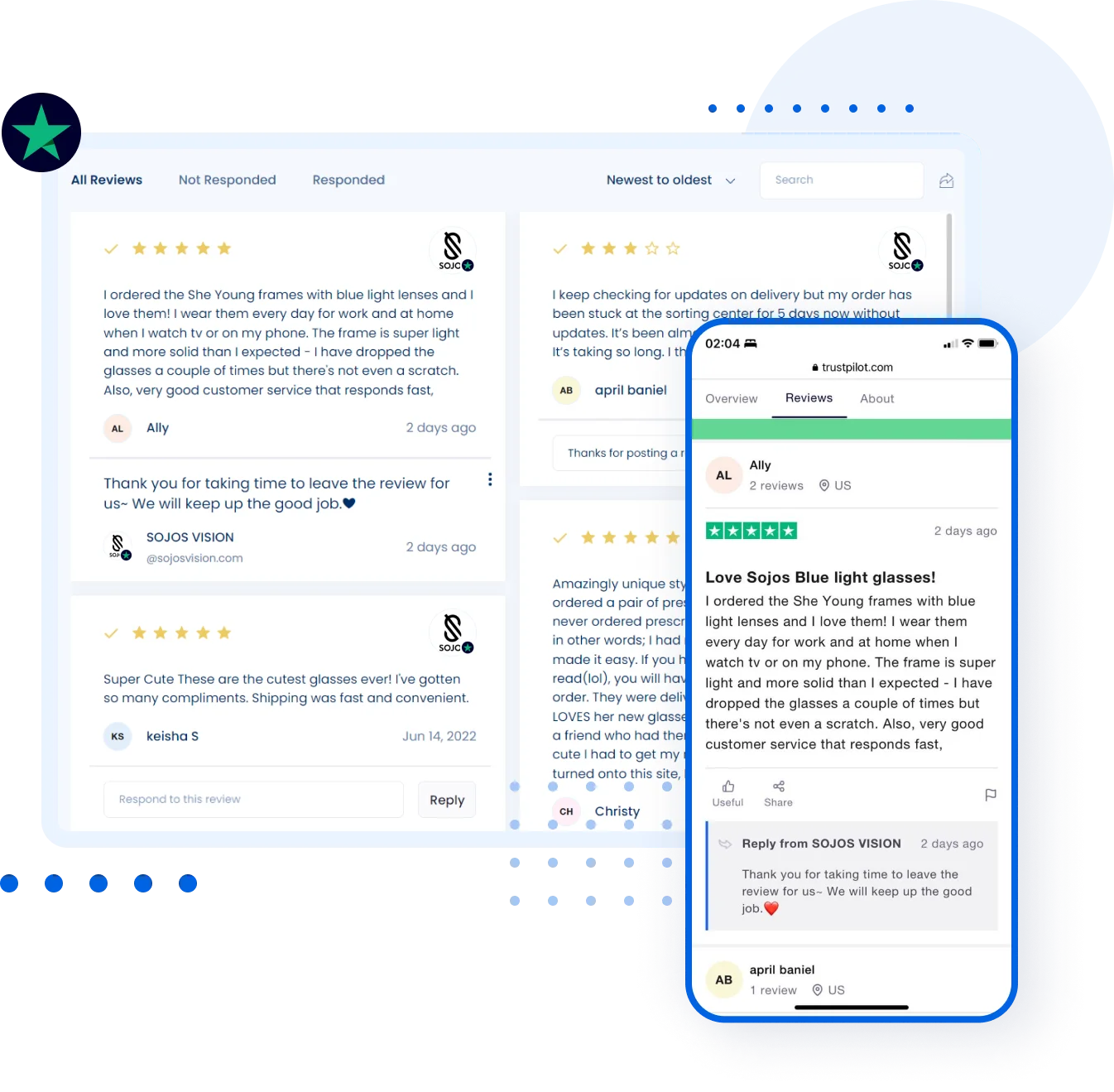 Trustpilot management tools