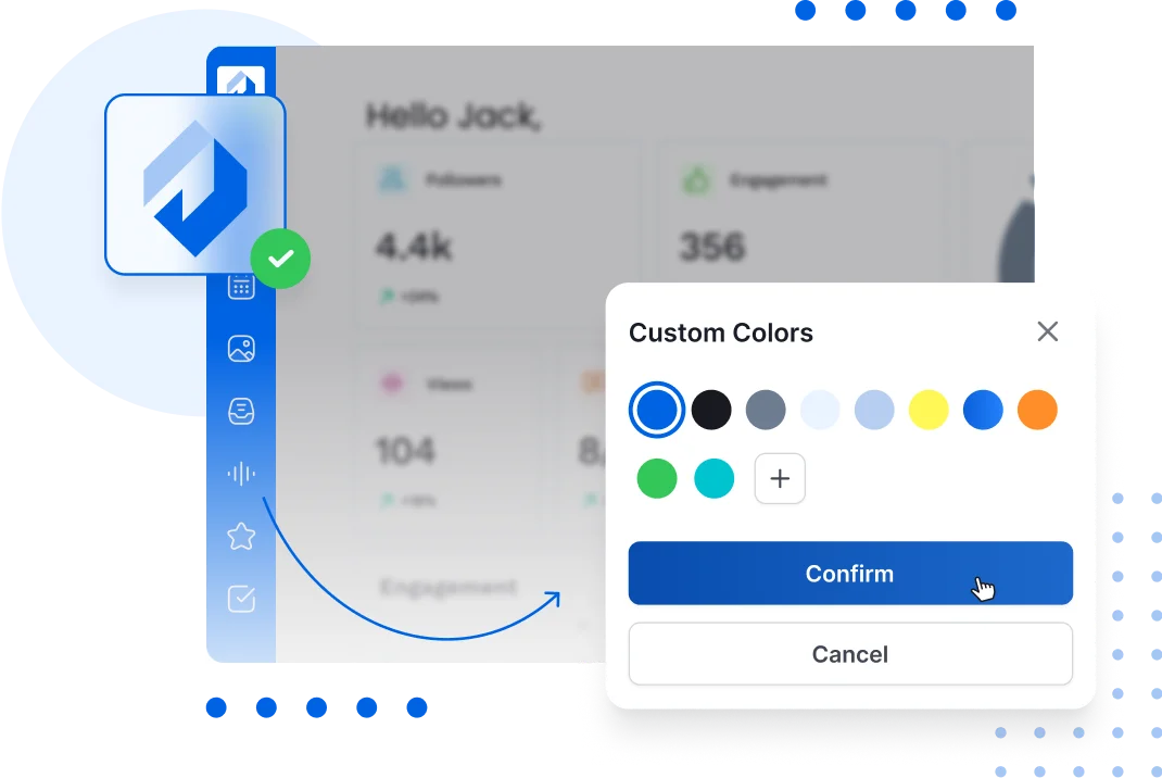 Seamlessly integrate your brand identity