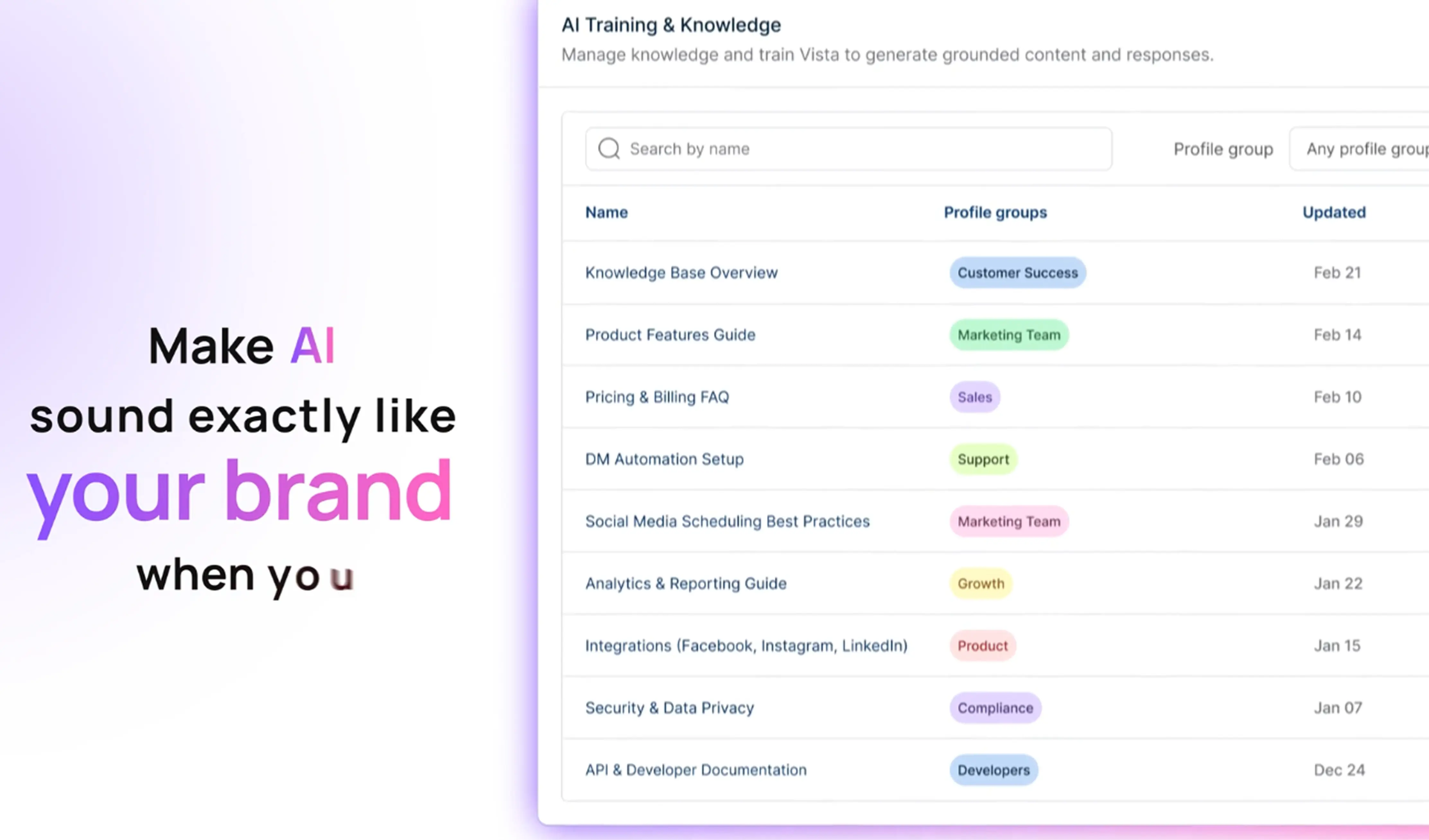 AI Training & Knowledge demo video